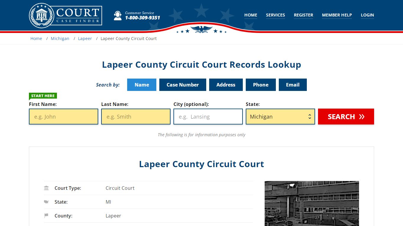 Lapeer County Circuit Court Records Lookup - CourtCaseFinder.com